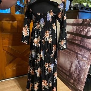 Torrid floral maxi dress